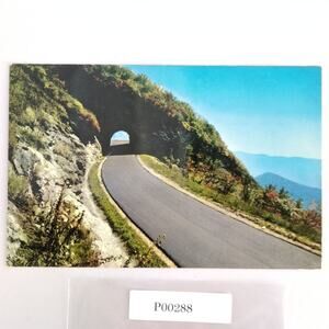 Vintage Postcard 1958 Tunnel in the Craggy Mountains Blue Ridge Parkway NC